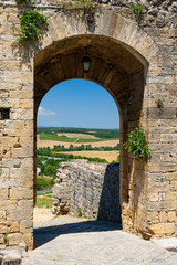 Monteriggioni is an ancient town near Siena, Italy