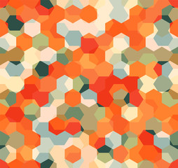 Modern Seamless pattern of polygons multicolor abstract geometric background. Vector illustration.