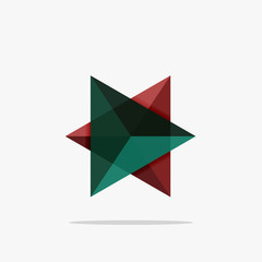 Blank triangle layout business template