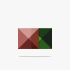 Vector blank abstract squares background
