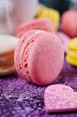 Homemade colorful macaroon