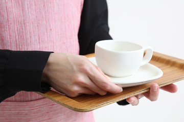 カフェ店員　主婦のイメージ