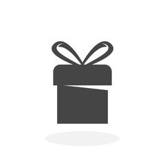 Gift Icon. Vector logo on white background