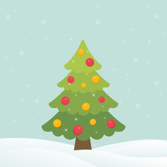Obraz premium christmas fir tree