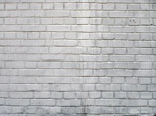 White roughly brick wall texture or background 