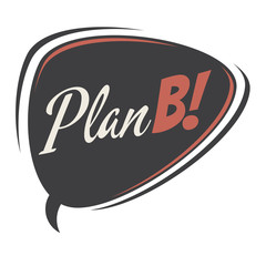 plan b retro speech balloon