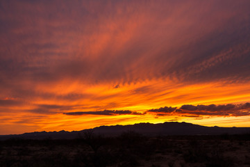 Obraz premium Sunset near St. David, Arizona