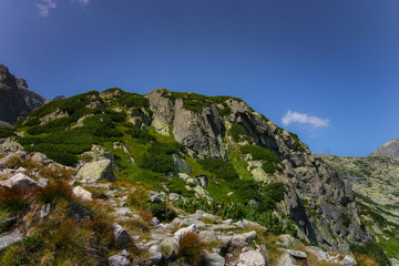 A beautiful mountain landscape in Tatry, Slovakia