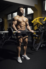 Fototapeta na wymiar a strong male bodybuilder