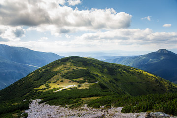 A beautiful mountain landscape in Tatry, Slovakia