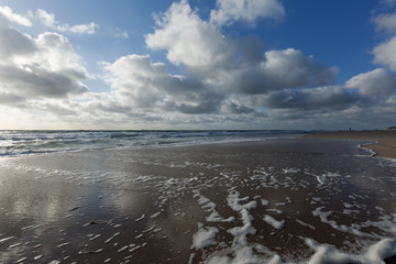 North Sea Waves approaching the Sylt Beach/ Germany