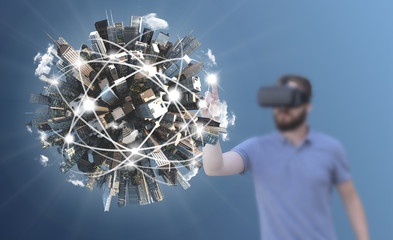 city planet touch VR