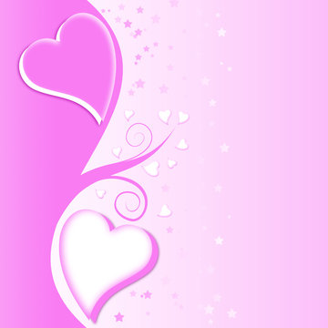 Light Pink Hearts Background