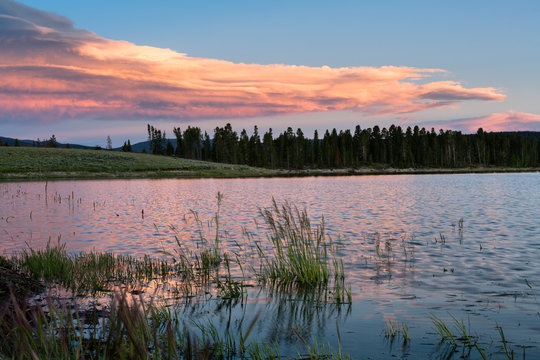 Sunset at Lake Granby, CO