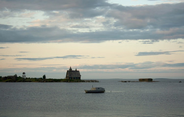 Fototapeta premium Views of Solovetsky archipelago in White sea, Russia