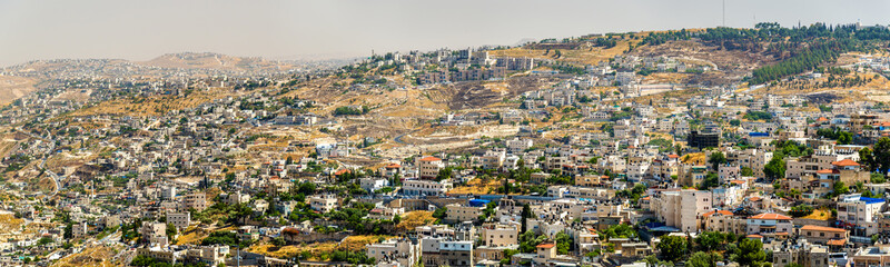 Fototapeta na wymiar View of residential districts in Jerusalem