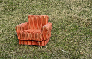 Armchair in the field