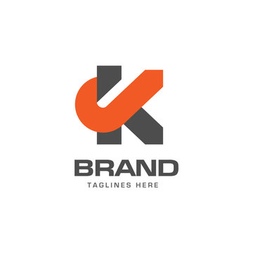 Letter K logo strong elegant classy concept. creative letter K template logo
