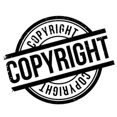 Copyright stamp. Grunge design with dust scratches. Effects can be easily removed for a clean, crisp look. Color is easily changed. rubber grunge