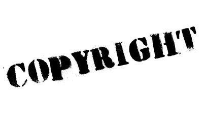 Copyright stamp. Grunge design with dust scratches. Effects can be easily removed for a clean, crisp look. Color is easily changed. rubber grunge