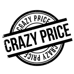 Crazy price stamp. Grunge design with dust scratches. Effects can be easily removed for a clean, crisp look. Color is easily changed.