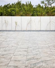 Terrasse,mit Bambus