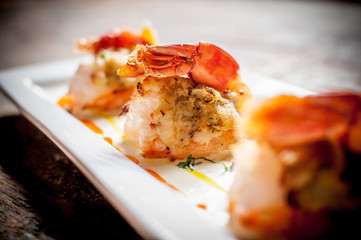 Crab Stuffed Shrimp Appetizer Trio