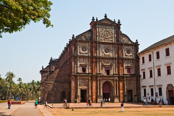 Basilica of Bom Jesus, Old Goa, India - obrazy, fototapety, plakaty