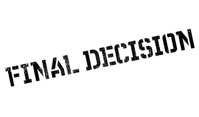 Final Decision rubber stamp
