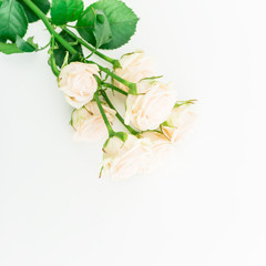 Flowers. Flat lay, Top view