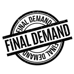 Final Demand rubber stamp