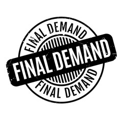 Final Demand rubber stamp