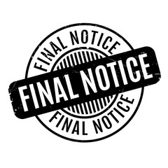 Final Notice rubber stamp