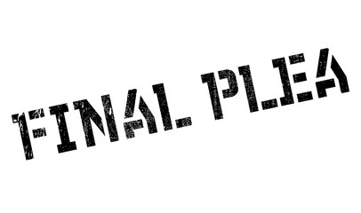 Final Plea rubber stamp