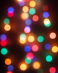 Obraz premium colored lights on a dark background