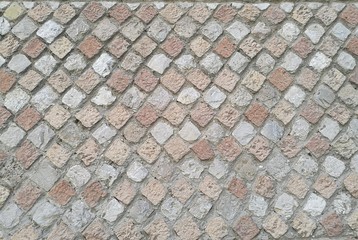 old Roman wall in chieti