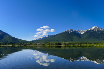 Obraz na płótnie Canvas Vermilion Lake with reflection