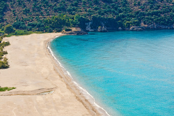 Karavostasi beach in Perdika, Greece