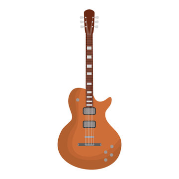 electric guitar icon image vector illustration design 