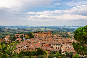 Fototapeta na wymiar San Gimignano Stadt Toskana
