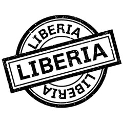 Liberia rubber stamp. Grunge design with dust scratches. Effects can be easily removed for a clean, crisp look. Color is easily changed.