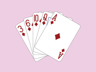 Playing Cards - Flush of Diamonds