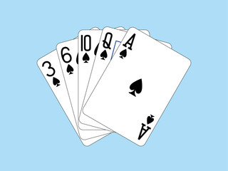 Playing Cards - Flush of Spades