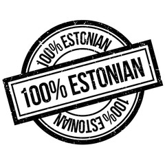 100 percent Estonian rubber stamp. Grunge design with dust scratches. Effects can be easily removed for a clean, crisp look. Color is easily changed.
