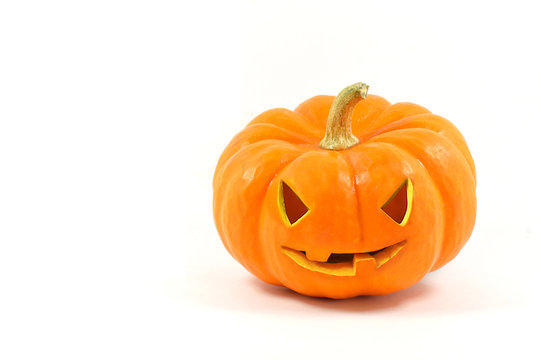 Halloween Pumpkin on a white background