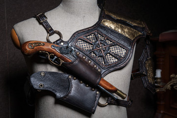 Handgefertigte Steampunk Schulterrüstung, Film / Theater Kostüm