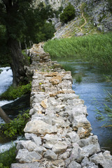 Kuda's bridge on Krupa river in Croatia