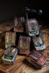 Handgefertigte, viktorianische / Steampunk Gürteltaschen