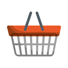 shopping basket icon image vector illustration design 