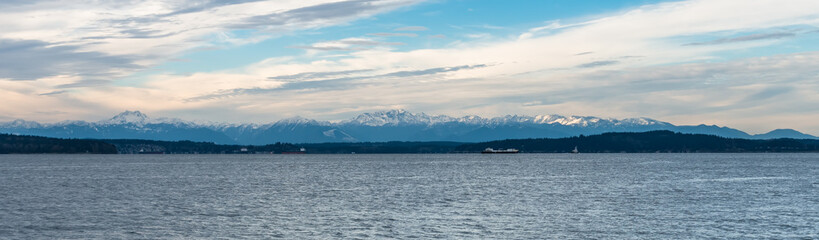 Olympic Mountains Panorama 2